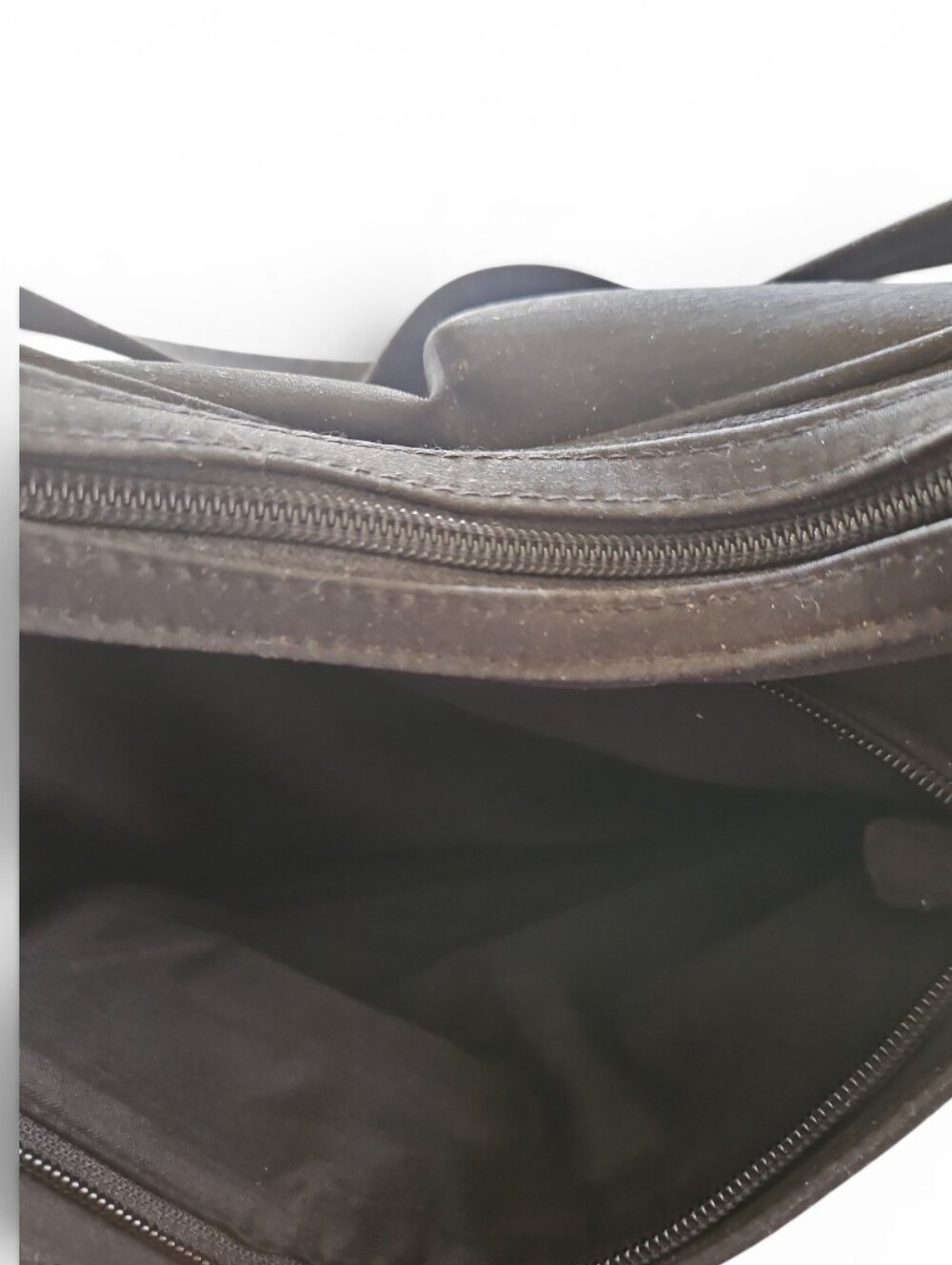 NY Collection Black Shoulder Bag with Silver Hardware - Picture 10 of 12